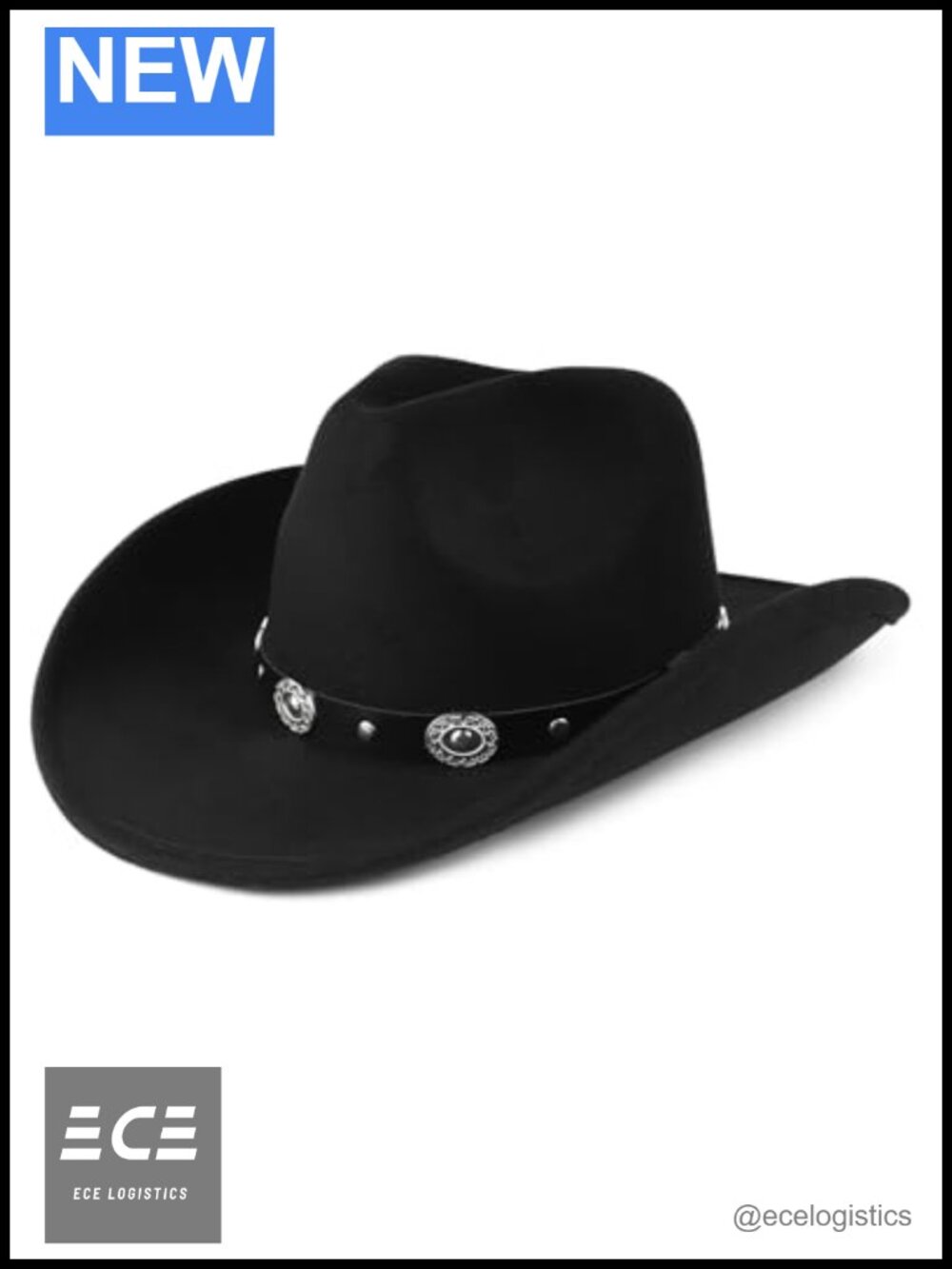 Felt Cowboy Hat Wide Brim Western Rodeo Concert Cowgirl